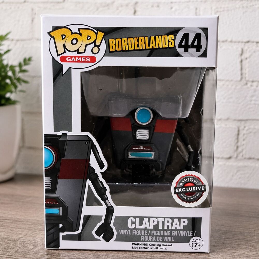 Funko Pop Borderlands Claptrap #44 GameStop Exclusive Vinyl Figure NIB Flawed